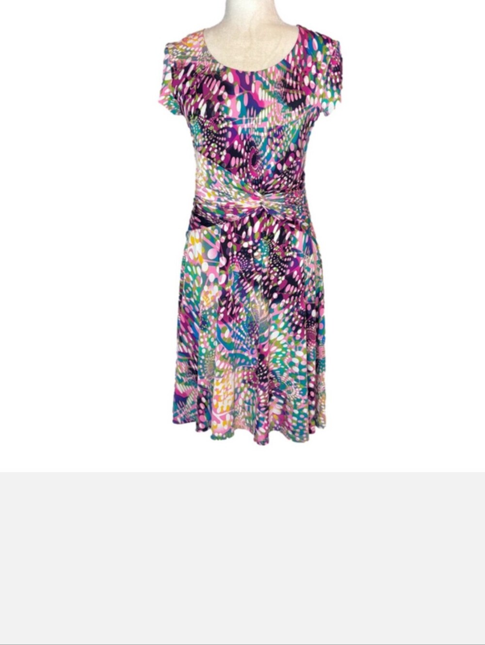 Bali multicolour polka-dot dress